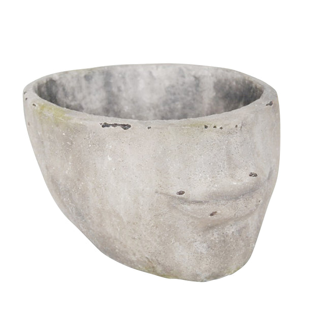 Decorative Resin Face Flower Pot, Cement