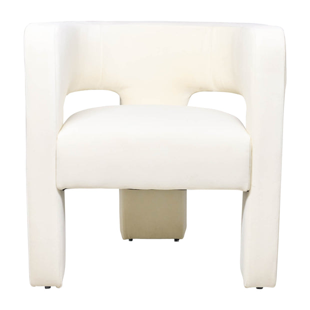 Round Back Chair - Ivory