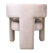Round Back Chair - Tan