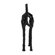 Metal,14"h, Horse Illusion Sculpture,black