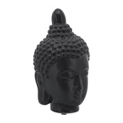 Ceramic 10" Buddha Head, Black