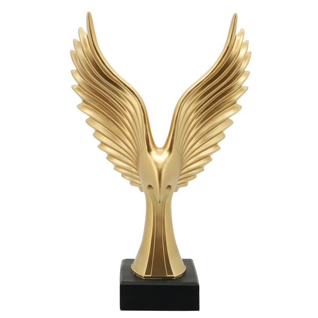 Resin 20"h Eagle Table Accent, Gold
