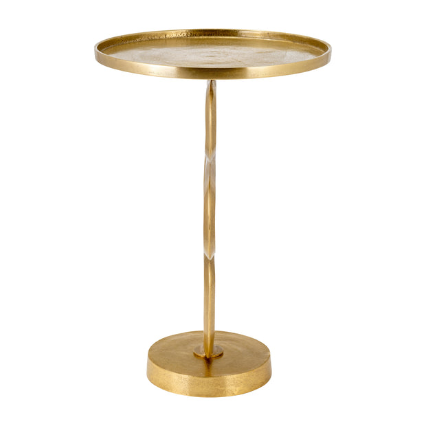 Metal, 15"d/22"h, Gold Ring Modern Side Table, Kd
