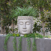 Gray Buddha Head Planter