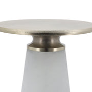 Metal Top, 18"h Nebular Side Table, Frost