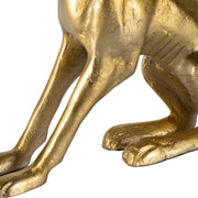 Metal, 8"h Dog Sitting, Gold