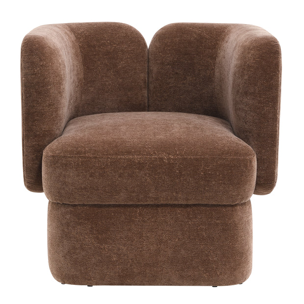 Shelter-back Accent Chair, Brown