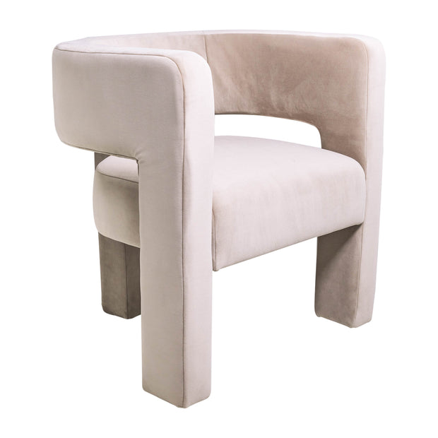 Round Back Chair - Tan