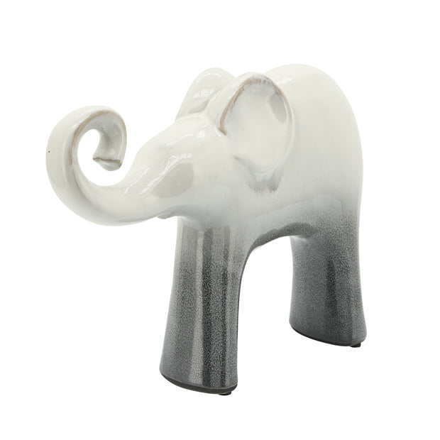 Cer, 12x9" Elephant, 2-tone Gray